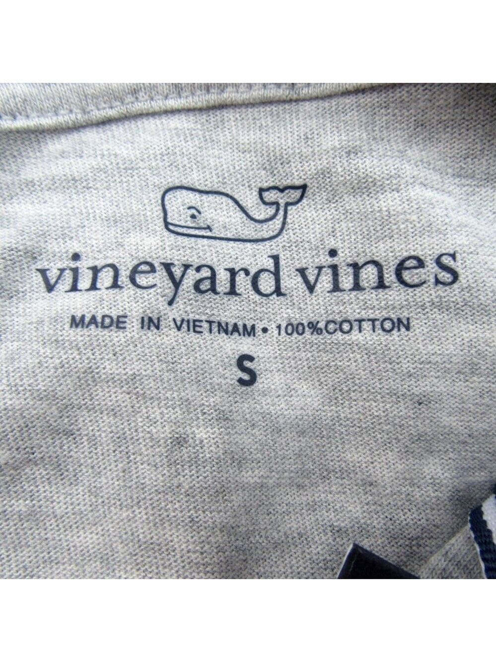 Vineyard Vines Graphic USA Hoodie Mens Size Small Grey Heather Long Sleeve NEW - Picture 9 of 13